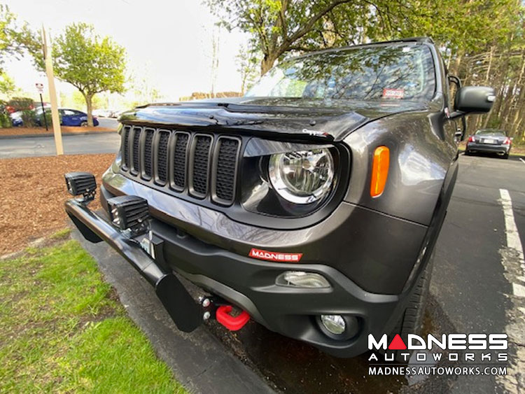 Jeep Renegade Hood Wind/ Bug Deflector Gloss Black ABS MADNESS